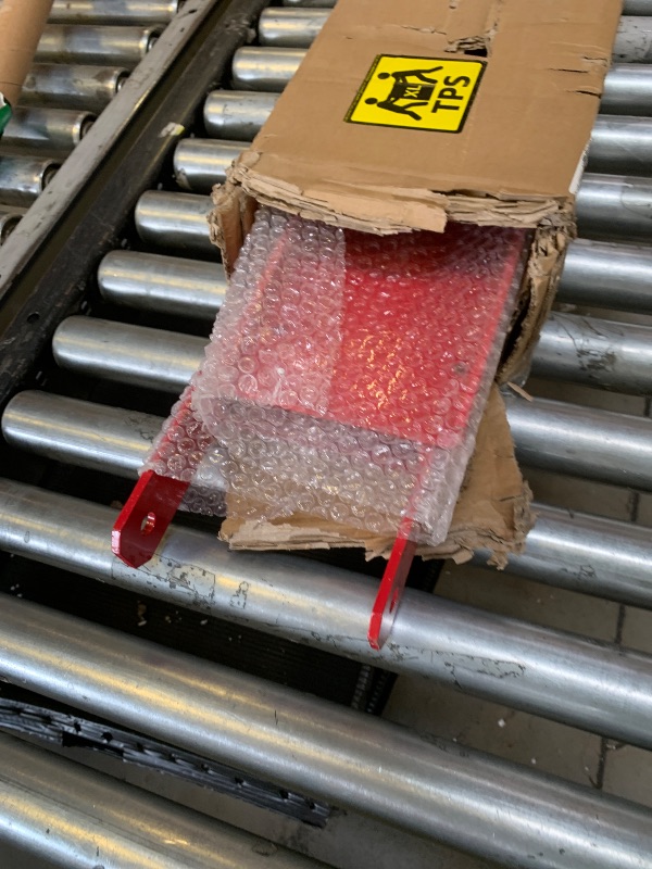 Photo 1 of Garvee Forklift Pallet Extensions, 72 Inch Fork Extensions 4.5 Inch Width, 5500 LBS Capacity Heavy Duty Fork Extensions for Forklifts, 1 Pair Forklift Extensions for Forklift Truck Red
