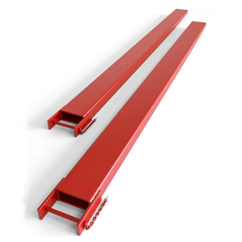 Photo 1 of Garvee Forklift Pallet Extensions, 72 Inch Fork Extensions 4.5 Inch Width, 5500 LBS Capacity Heavy Duty Fork Extensions for Forklifts, 1 Pair Forklift Extensions for Forklift Truck Red

