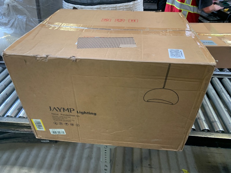 Photo 1 of JAYMP 70cm Wabi Sabi Pendant Light for Living Room Hallway Restaurant Modern Hanging Lamp E26 Base Japanese Style Bird Nest Shape Lighting Fixture, 1 Pack (Matte White,B Shape, 70cm/27.6in)