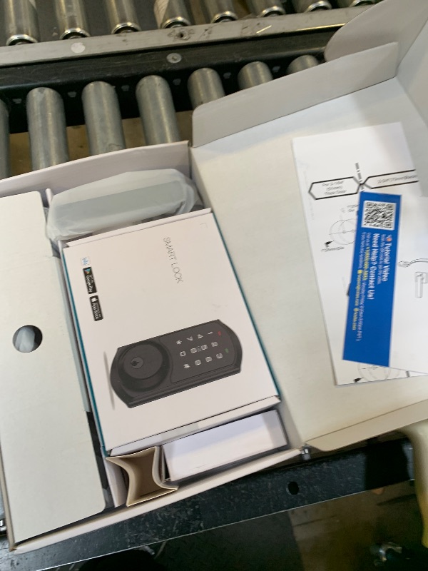 Photo 1 of Veise VE06-H Smart Front Door Lock Set, App Control, Keyless Entry Deadbolt with Lever Handle, Electronic Digital Touchscreen Keypad, Auto Lock, Easy Install, Matte Black