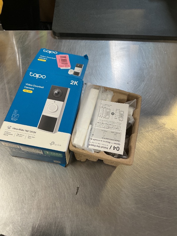 Photo 1 of Tapo 2K Wireless Smart Video Doorbell with Chime - 160° Ultra-Wide View,Person Detection,Ring Call, 2-Way Audio,Subscription-Free Local Storage/Optional Cloud,Motion Only Alert, Works with Alexa, D210