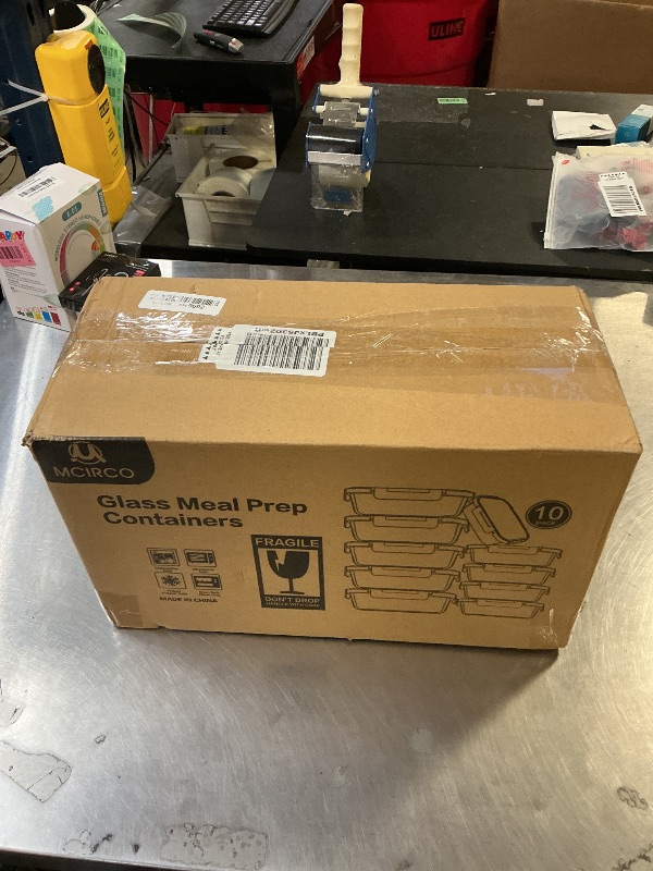 Photo 1 of [10-Pack] Glass Meal Prep Containers with Lids, MCIRCO Food Storage Containers with Snap Locking Lids, Airtight Lunch Containers, Microwave, Oven, Freezer and Dishwasher