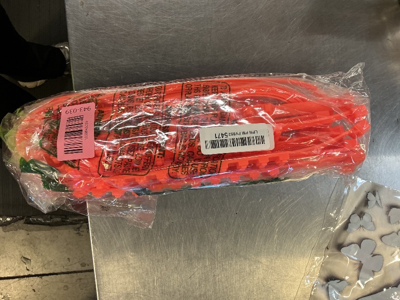 Photo 1 of 10 PCS Adjustable Anti-Slip Tire Zip Ties for Snow Chains | Universal Winter Car Truck SUV Traction Grips | Emergency Mud Survival Multi-Function Security Cable Belts – Orange