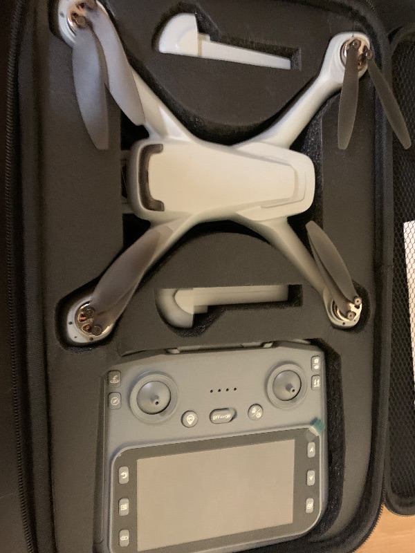 Photo 1 of NewUpgraded Large Screen Remote Drones with Camera for Adults 4K, Sturdy Drones for Beginners Safe Auto Return Home, Follow Me, Under 250g, with 32GB SD Card, Cool Flash Lights, Waypoint Flight