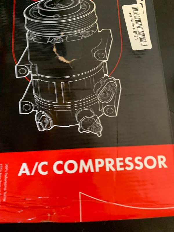 Photo 1 of A-Premium A/C Compressor with Clutch Compatible with Chevrolet, GMC Models - Silverado, Sierra, Suburban, Yukon, Tahoe & More, One Piece Manifold