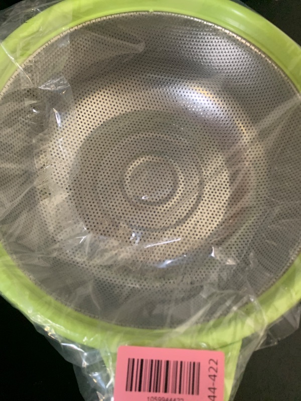 Photo 1 of 18/8 Stainless Steel Microwell Colander, 5QT Large Capacity with Handle Kitchen Food Strainer Basket for Washing Vegetables, Fruits, Rice, and Pasta (primary colour, 5QT)