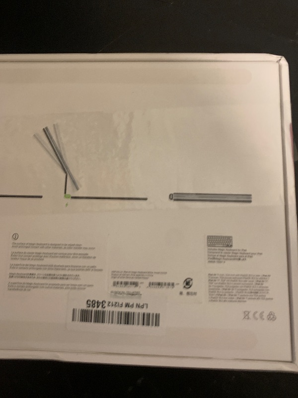 Photo 1 of Apple Magic Keyboard: Keyboard and Case for iPad Air 11-inch (M2 and M3) and iPad Air (4th and 5th Generation), US English — White