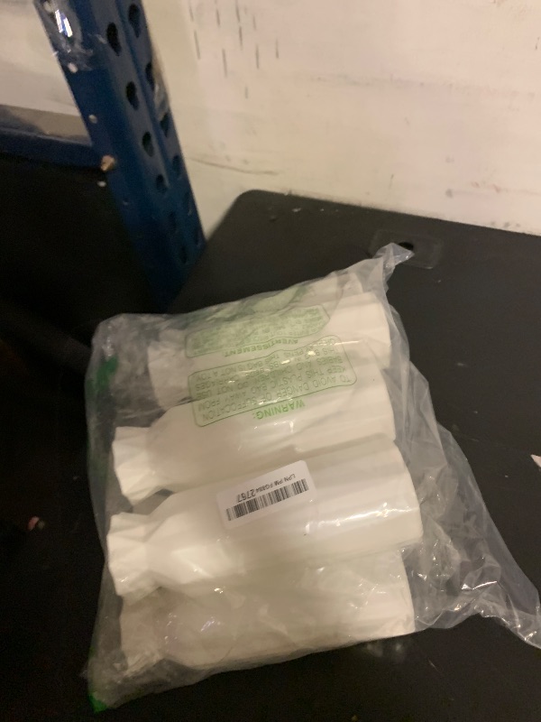 Photo 1 of 10 Pack Composite Plastic Flower Vase 8" Small Tall White Floral Vase Plastic Flower Vases for Centerpieces Unbreakable Vases for Wedding Dinner Table Party Living Room Office Bedroom Decor