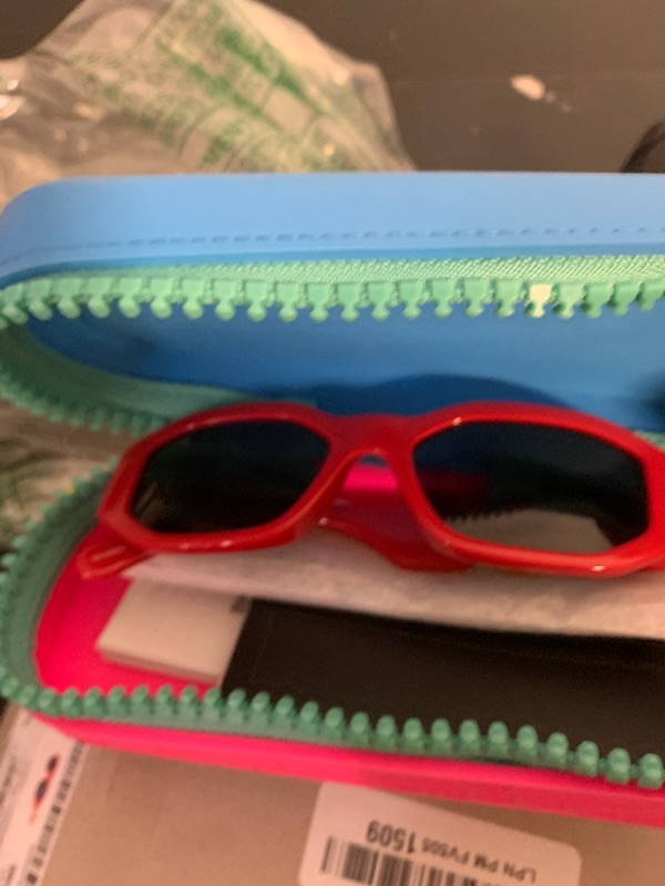 Photo 1 of Versace Kids VK 4429U 506587 Red Plastic Irregular Sunglasses Grey Lens