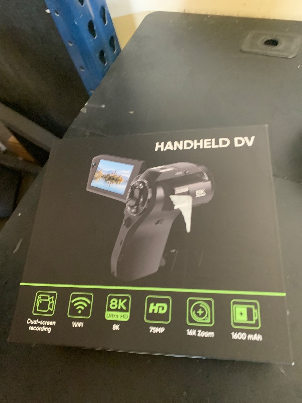 Photo 1 of **INCOMPLETE** Yatao 8K Video Camcorder - 75MP Vlogging Camera with Dual View Recording, WiFi, 16X Zoom, Handheld Design, 270° Flip Screen. Includes 64GB Card, Microphone, Fill Light & Remote Control