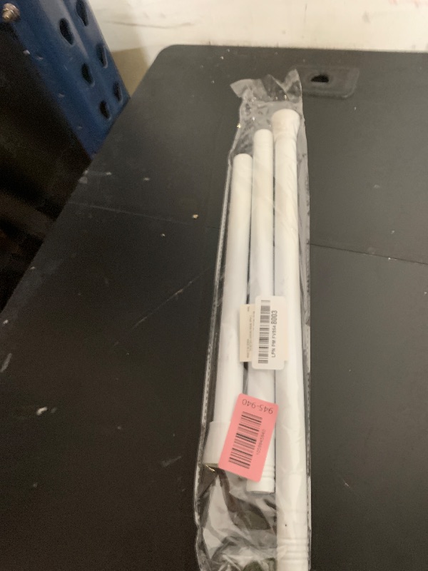 Photo 1 of White Tension Curtain Rod for Windows 28 to 48 inch, Adjustable Expandable Pressure Spring Curtain Rod No Drilling, 7/8" Curtain Rod for Bedroom Doorway Closet Door