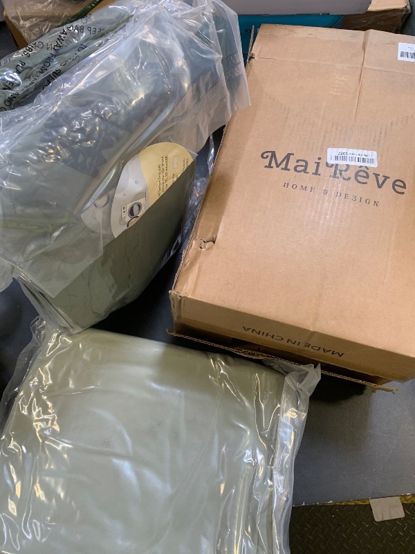 Photo 1 of MaiRêve Embroidery Comforter Set, Boho Farmhouse Western Bedding Set, All Season Bed in A Bag Comforter Set with Sheets, Pillowcases & Shams, Olive Green King 7 Pieces