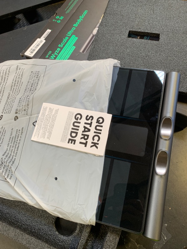 Photo 1 of Wyze Scale Ultra BodyScan Smart Scale with Handle – Wi-Fi & Bluetooth Body Composition Scale for Weight, BMI, Body Fat, Muscle Mass, and Segmental Measurement, Black