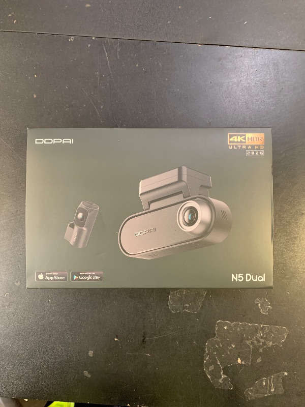 Photo 1 of DDPAI 4K Dash Cam Front and Rear, 2160P+1080P Car Dash Camera, GPS 5G WiFi Dashcam for Cars, Free eMMC 32G Dual Storage Support 512G,Radar Motion Detection,Night Vision,72 Hour Parking Mode, N5 Dual