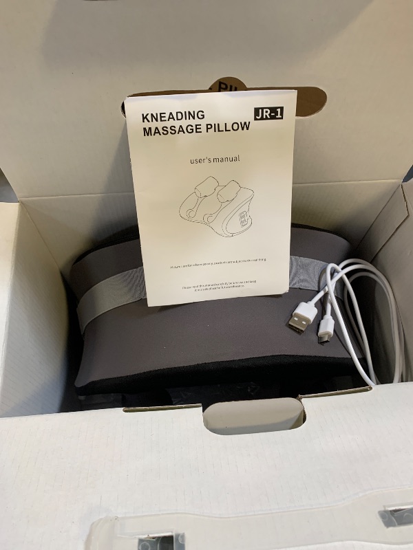 Photo 1 of CRECAD Neck Massager Pillow with Heat, Shiatsu Back and Shoulder Massage with Deep Tissue Kneading, Portable Cervical Traction Device for Full Body Muscle Pain Relief, Gift for Women Men