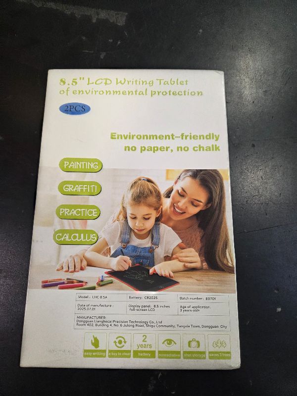 Photo 1 of [2 Pack] Genialba LCD Writing Tablet 8.5-Inch Colorful Doodle Board, Toddler Learning Educational Toys Gifts for 3-8 Years Old Girls and Boys, Electronic Drawing Pad for Kids (Pink&Blue)