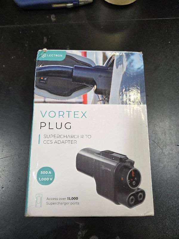 Photo 1 of Lectron NACS to CCS Electric Vehicle Adapter - 500 Amps / 1,000V - Compatible with Tesla Superchargers - Fast Charge CCS1 EVs with Vortex Plug [Check with Your Automaker for Compatibility]