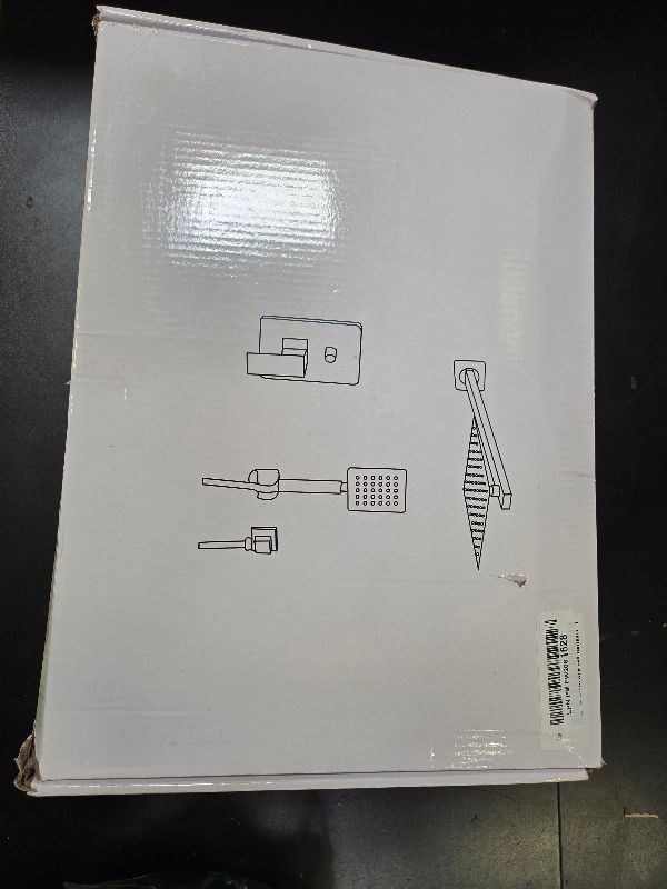 Photo 1 of ********READ CLERK COMMENTS*********
RTTWYYUU Matte Black Shower Faucet Set with Tub Spout 10 Inch, Shower Head and Handle with 2 Hooks, Tub and Shower Faucet Combo, Rain Shower and Handheld Shower System Square Wall Mount for Bathroom