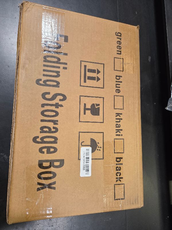 Photo 1 of KINGCAV Plastic Durable Cargo Storage Box Weathertight Foldable Storage Boot Organizer Box Secure Snap-on Lid Car Trunk Organizer Collapsible Storage Box for Camping Store 2Pcs 30L