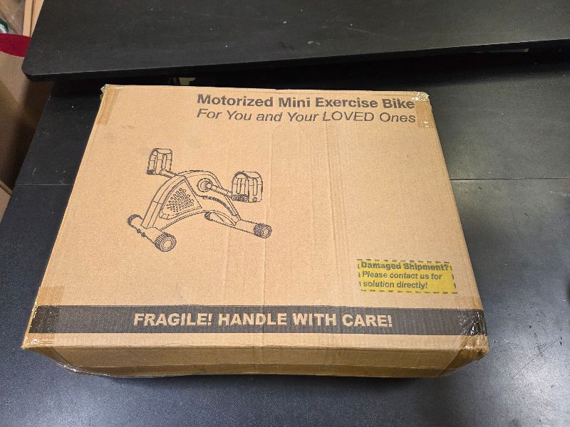 Photo 1 of Under Desk Bike Pedal Exerciser, 12-Level Electric Mini Exercise Bike with LCD, Quiet Motorized Arm & Leg Pedaler for Seniors at Home