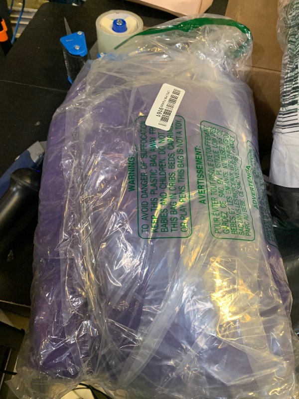 Photo 1 of Dailyset 6-Pack Premium Purple Spandex Tablecloths for 8ft Rectangle Tables, Stain & Wrinkle-Resistant, Washable Stretch Polyester Fitted Table Cover for Weddings, Banquets, Trade Shows Events