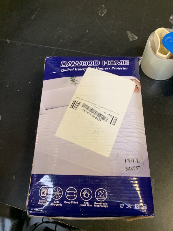 Photo 1 of 100% Waterproof Full Mattress Protector - Fitted Sheet with Stretchable Pockets, Soft Breathable Noiseless & Hypoallergenic Bed Cover for Deep Sleep