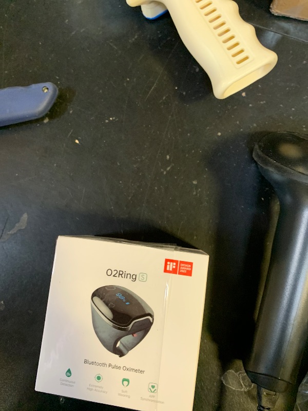 Photo 1 of Wellue O2Ring-S Oxygen Monitor with Vibration Reminder, Bluetooth Pulse Oximeter Tracks SPO2 and Pulse Rate, 24 hrs Battery Life, 4*10 Hours Built-in Memory, Rechargeable Pulse Ox with Free PC & APP