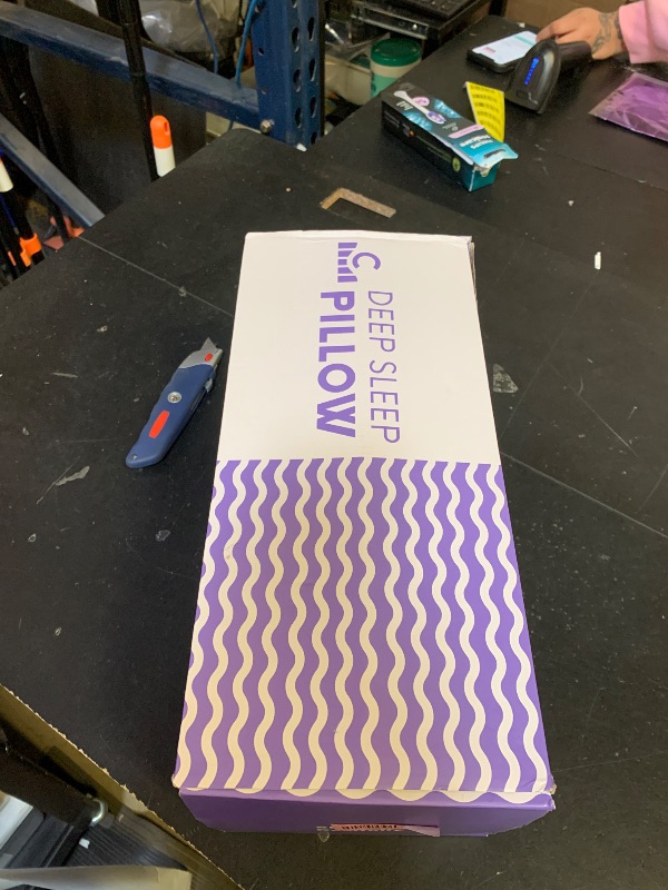 Photo 1 of C CUSHION LAB Deep Sleep Pillow, Patented Ergonomic Contour Design for Side & Back Sleepers, Orthopedic Cervical Shape Gently Cradles Head & Provides Neck Support & Shoulder Pain Relief - Calm Grey