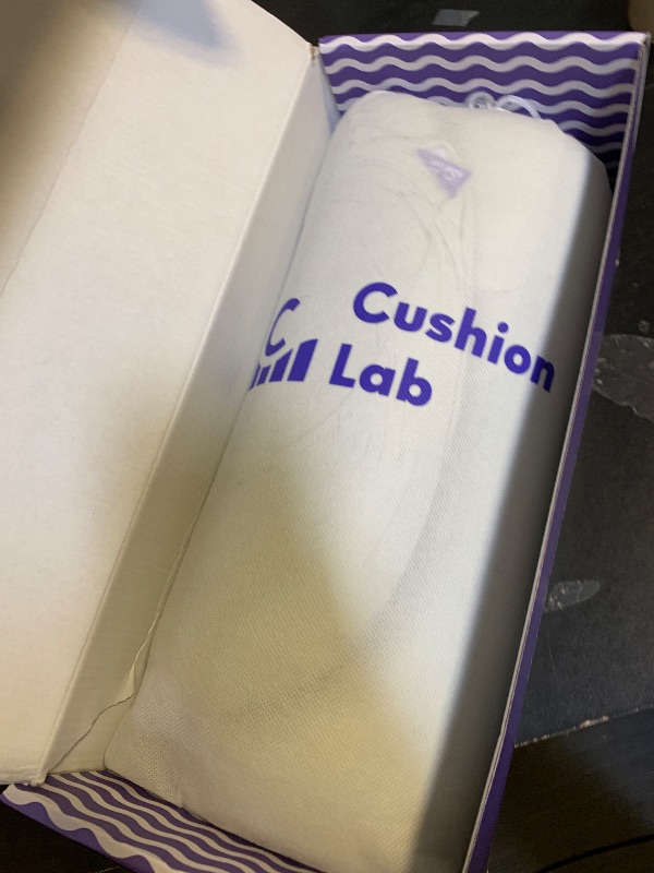 Photo 1 of C CUSHION LAB Deep Sleep Pillow, Patented Ergonomic Contour Design for Side & Back Sleepers, Orthopedic Cervical Shape Gently Cradles Head & Provides Neck Support & Shoulder Pain Relief - Calm Grey