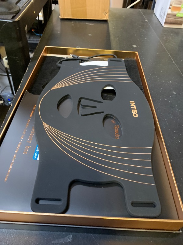 Photo 1 of INTEO Red Light Therapy for Face, 3 Modes Portable Led Face Mask Light Therapy with Remote, Near-infrared 850 Red Light Mask with Timing Function, Led Light Therapy At Home 180 LED Beads