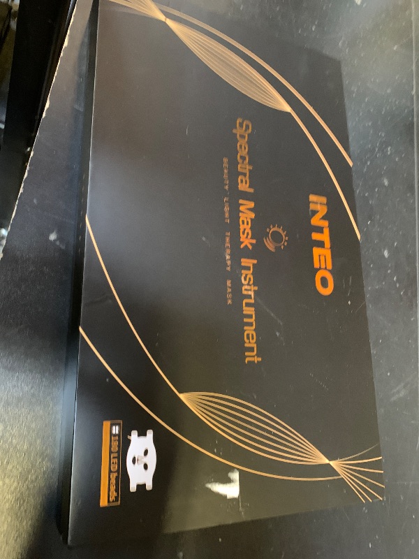 Photo 1 of INTEO Red Light Therapy for Face, 3 Modes Portable Led Face Mask Light Therapy with Remote, Near-infrared 850 Red Light Mask with Timing Function, Led Light Therapy At Home 180 LED Beads