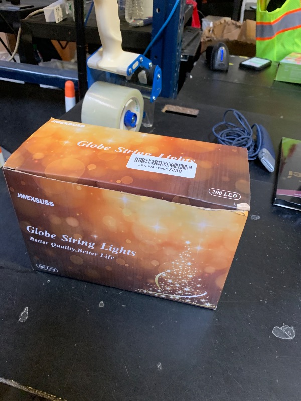 Photo 1 of 100ft Globe String Lights Indoor Outdoor Waterproof, 200 LED Christmas fairy Lights Plug in with Remote, Connectable Hanging Lights for Bedroom Classroom Camping Patio Wedding Garden Decor, Warm White