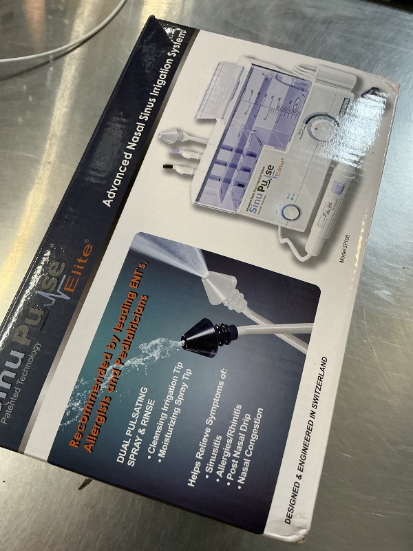Photo 1 of SinuPulse Elite Advanced Nasal Irrigation System with 30 SinuAir Saline Packets, Pulsating Nasal Congestion Relief & Sinus Rinse Machine, More Effective Than Neti Pot or Nose Spray