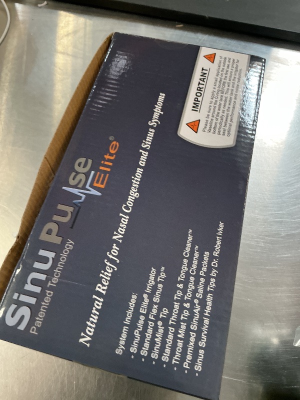 Photo 1 of SinuPulse Elite Advanced Nasal Irrigation System with 30 SinuAir Saline Packets, Pulsating Nasal Congestion Relief & Sinus Rinse Machine, More Effective Than Neti Pot or Nose Spray