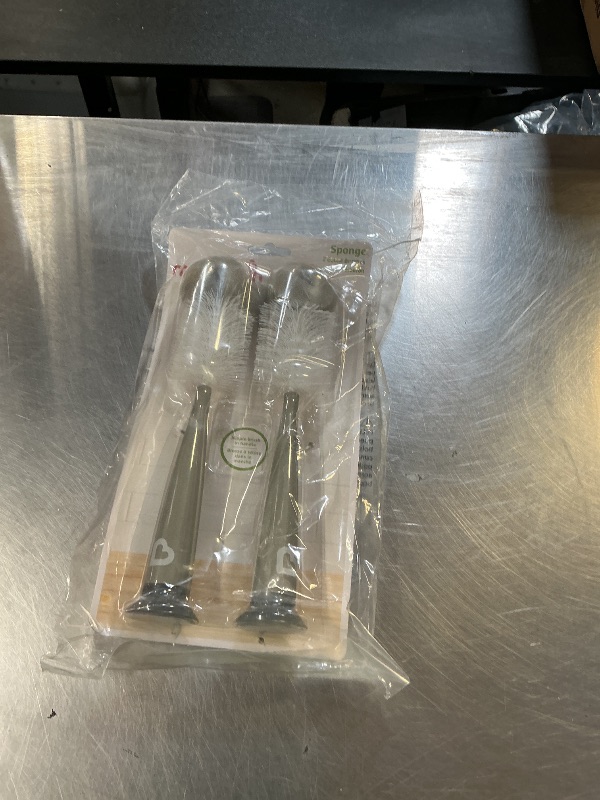 Photo 1 of Munchkin® Sponge™ Bottle Brush, Modern Design, 2 Pack, Grey