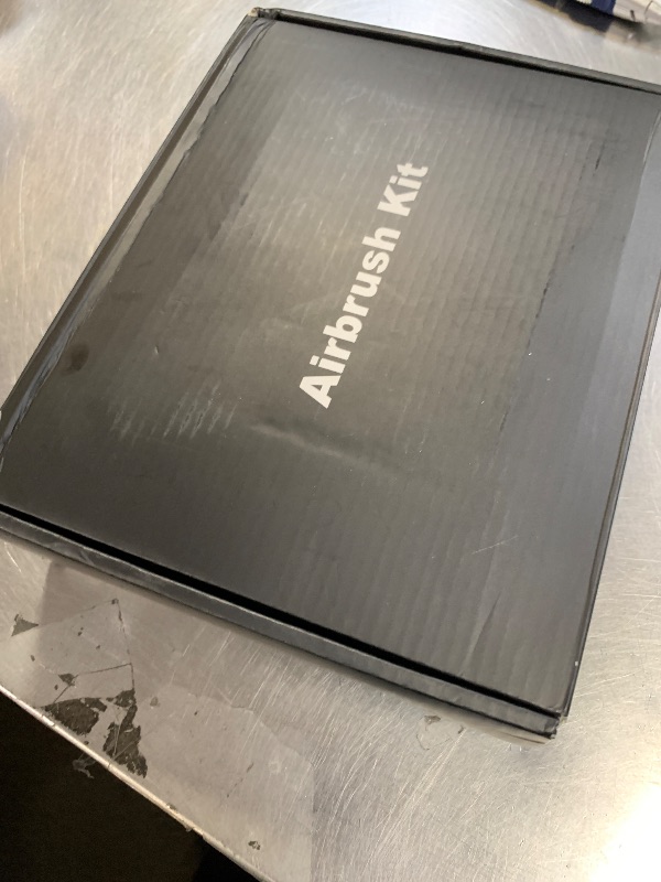 Photo 1 of KingMiKi Airbrush Kit with Air Compressor, 22/30/50 PSI High Pressure Air Brush Non-Clogging with 0.2/0.3/0.5mm Nozzle/Cleaning Sets, Ideal for Painting, Modeling, Cake Decor, Makeup,Nail Art