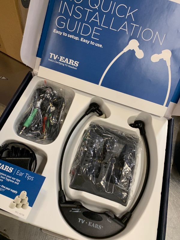 Photo 1 of TV Ears Digital Wireless Headset System for Seniors – Personal Volume Control, TV Hearing Device, No Audio Delay, Plug-N-Play, Works with Most TV Brands, Ideal for Hearing Impaired – Model 11741