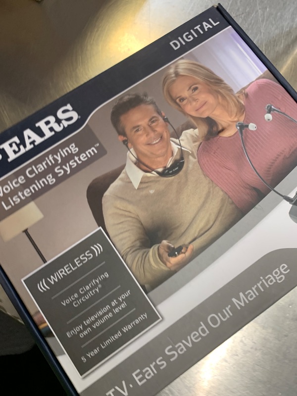 Photo 1 of TV Ears Digital Wireless Headset System for Seniors – Personal Volume Control, TV Hearing Device, No Audio Delay, Plug-N-Play, Works with Most TV Brands, Ideal for Hearing Impaired – Model 11741