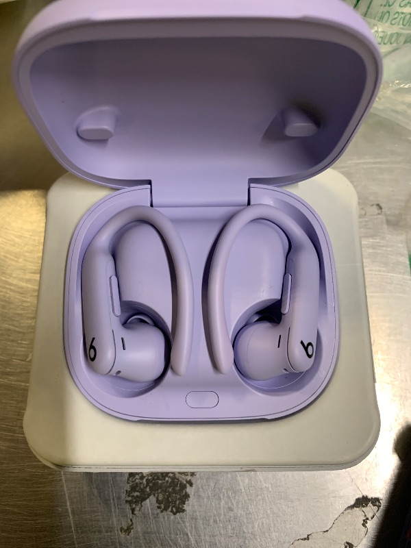 Photo 1 of Beats Powerbeats Pro 2 - Wireless Noise Cancelling Workout Earbuds with Secure- Fit Earhooks, Up to 45-Hour Battery with Charging Case, Sweat & Water Resistant, Heart Rate Monitoring - Hyper Purple
