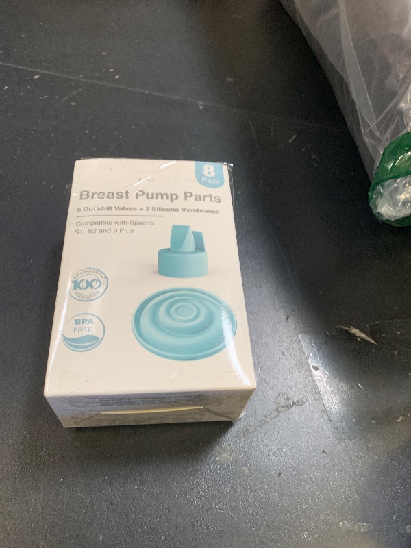 Photo 1 of [8-Count] Papablic Duckbill Valves and Silicone Membrane Compatible with Spectra S1, S2 and 9 Plus Breastpumps, Not Original Spectra Pump Parts, BPA/DEHP Free, Blue