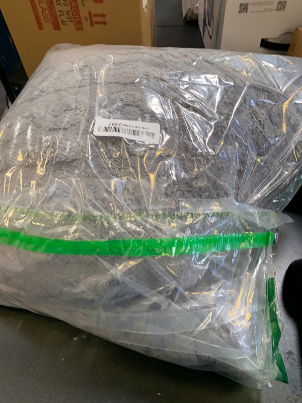 Photo 1 of Dowin Heated Wearable Blanket Battery Powered, Come with 5000mAh Portable Rechargeable Charger, USB Fannel Sherpa Oversized Hoodie Sweatshirt, Machine Washable, Grey