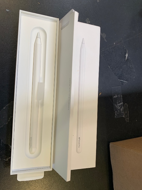 Photo 1 of Apple Pencil Pro: Latest Model - Device Compatibility Check Required - Pixel-Perfect Precision, Tilt and Pressure Sensitivity, Perfect for Note-Taking, Drawing, and Art. Charges and Pairs Magnetically