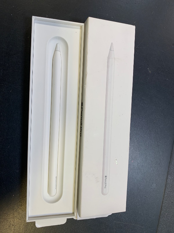 Photo 1 of Apple Pencil Pro: Latest Model - Device Compatibility Check Required - Pixel-Perfect Precision, Tilt and Pressure Sensitivity, Perfect for Note-Taking, Drawing, and Art. Charges and Pairs Magnetically