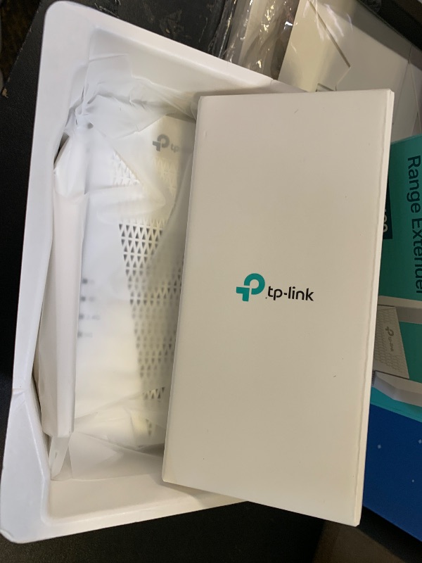 Photo 1 of TP-Link RE815X AX5400 WiFi 6 Range Extender w/Ethernet Port | 5.4 Gbps Tri-Band Wireless Repeater Amplifier | Up to 2800 Sq. Ft., 96 Devices | Internet Signal Booster | 160 MHz | APP Setup | OneMesh
