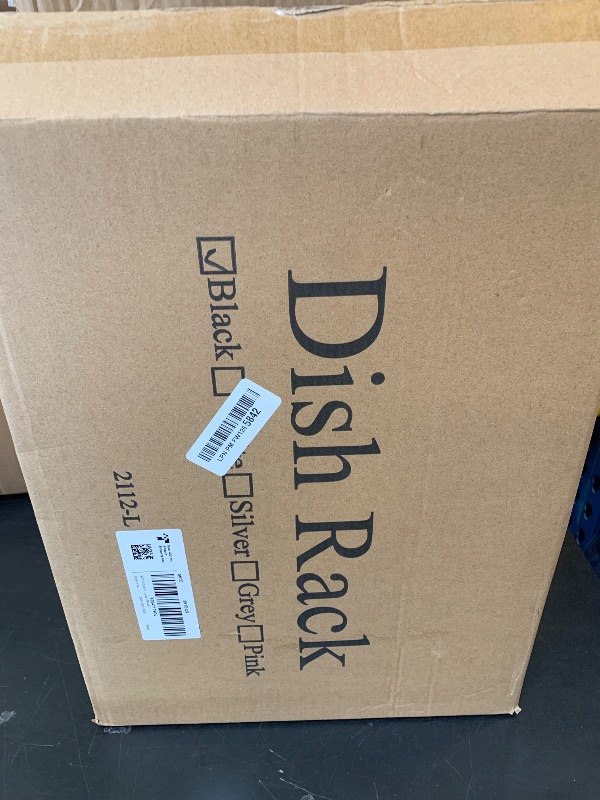 Photo 1 of SNTD Dish Drying Rack - Extendable Dish Rack, Large Sink Drying Dish Drainer for Kitchen Counter, Stainless Steel Dish Strainer with Utensil Holder (Black)