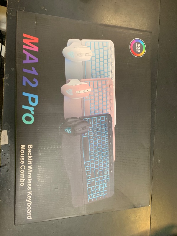 Photo 1 of **INCOMPLETE** Backlit Wireless Keyboard Mouse Combo