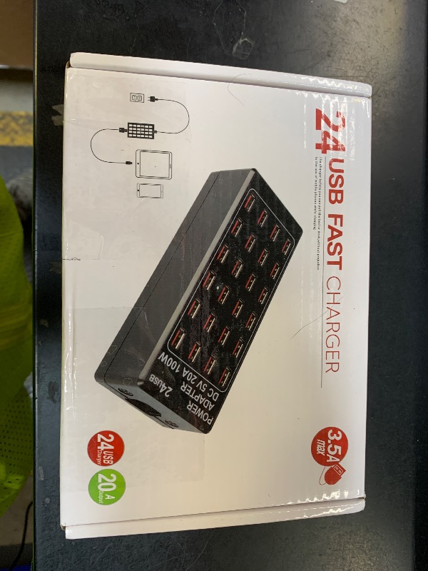 Photo 1 of 100w 24(20A) Port, USB Fast Charging Station,Travel Desktop USB Rapid Charger,Multi Ports Charging Station Organizer Compatible with Smartphones,Tables,and More Devices