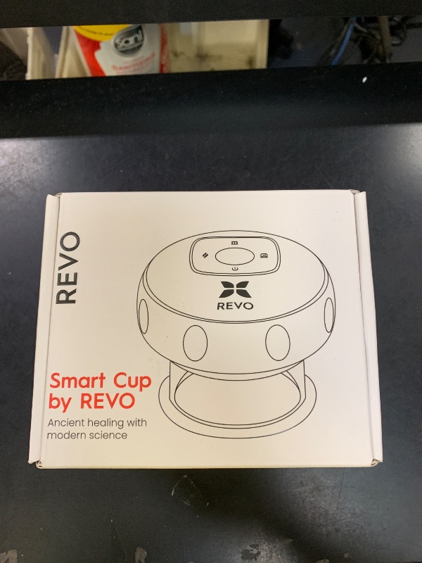 Photo 1 of REVO The Original 4-in-1 Smart Cupping Therapy Massager, Red Light Therapy for Targeted Pain Relief, Knots, Aches, Muscle Soreness, Circulation & Tighter Skin, Portable Cupping Kit