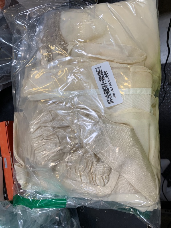 Photo 1 of ONPEAK Embroidered Georgette 3-Piece Kurti Set with Viscose Pant and Dupatta for Festive Wear (US, Alpha, Small, Regular, Regular, Off White)