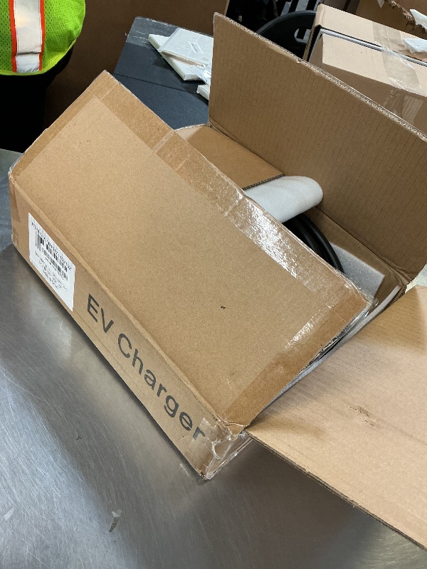 Photo 1 of 16Amp Level 1&2 Portable EV Charger,110V/240V Electric Car Charger with 21ft Cable,Adjustable Current 8A-16A and Time Setting,NEMA 5-15 & 6-20 Plug,J1772 Charger for All EV/PHEV Charging Cord